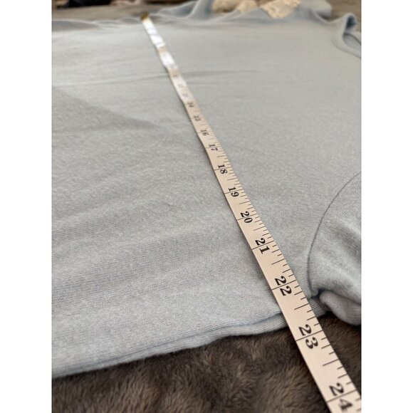 Flora Nikrooz Women's Lace Sleeve Lounge Sweater XL Light Blue Loungewear Sleep - Picture 7 of 8